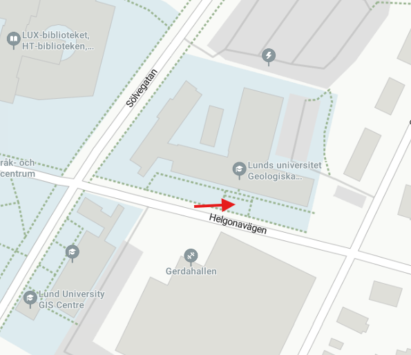 Ingång till mötessal Rodinia
